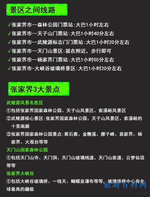 张家界旅游路线（张家界旅游路线图）